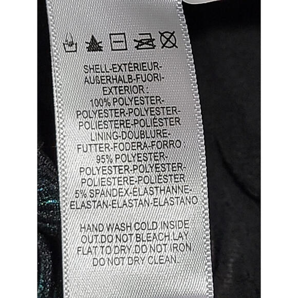 Dress the Population Audrina Deep Emerald Plissé Size L Maxi Gown NEW #CB3 - Picture 10 of 12